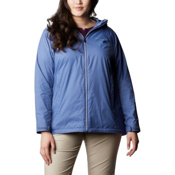 Columbia Jas Dames, Switchback Lined Long Plus Size Blauw, 24JHYNBQL